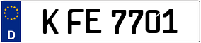 Trailer License Plate